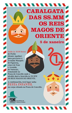 Cartaz Cabalgata de Reis 2017