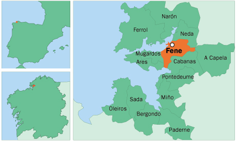 Mapa Concello de Fene